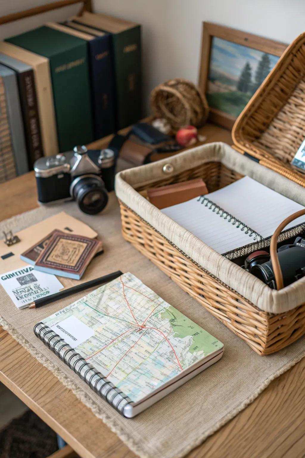 A basket full of adventures awaits for those with a heart full of wanderlust.