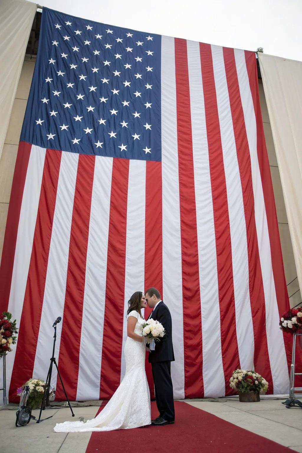 A celebratory photography backdrop for capturing memorable instances.