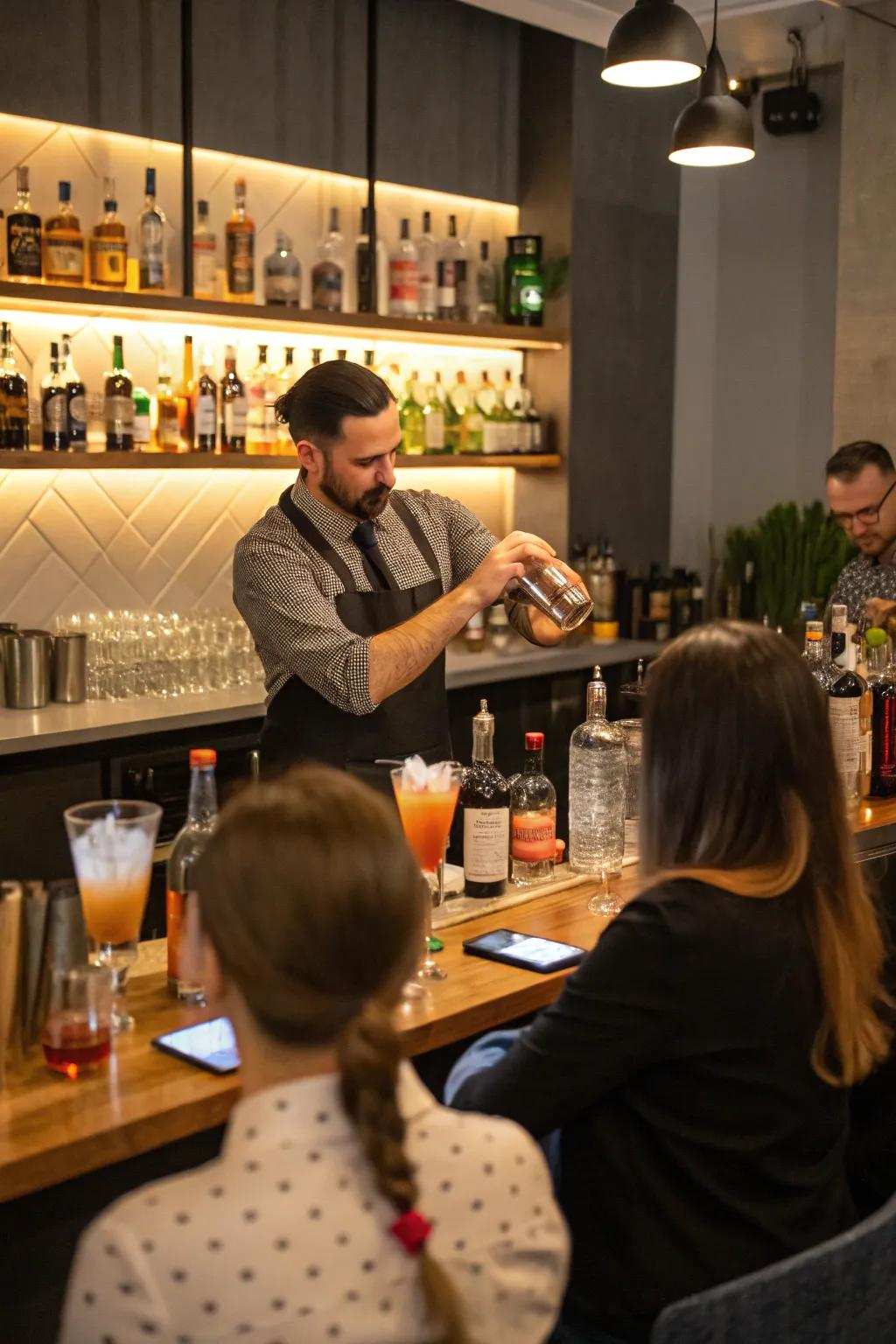 A craft libation workshop arrangement for a spirited celebration.