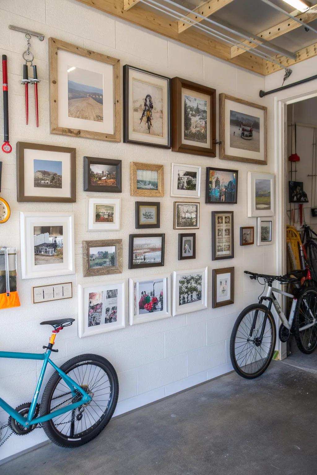 A décor wall can inspire and motivate.