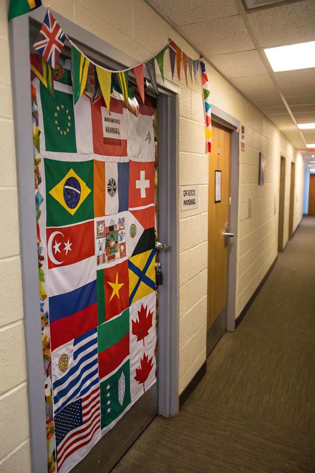 A doorway representing cultural diversity and unity.