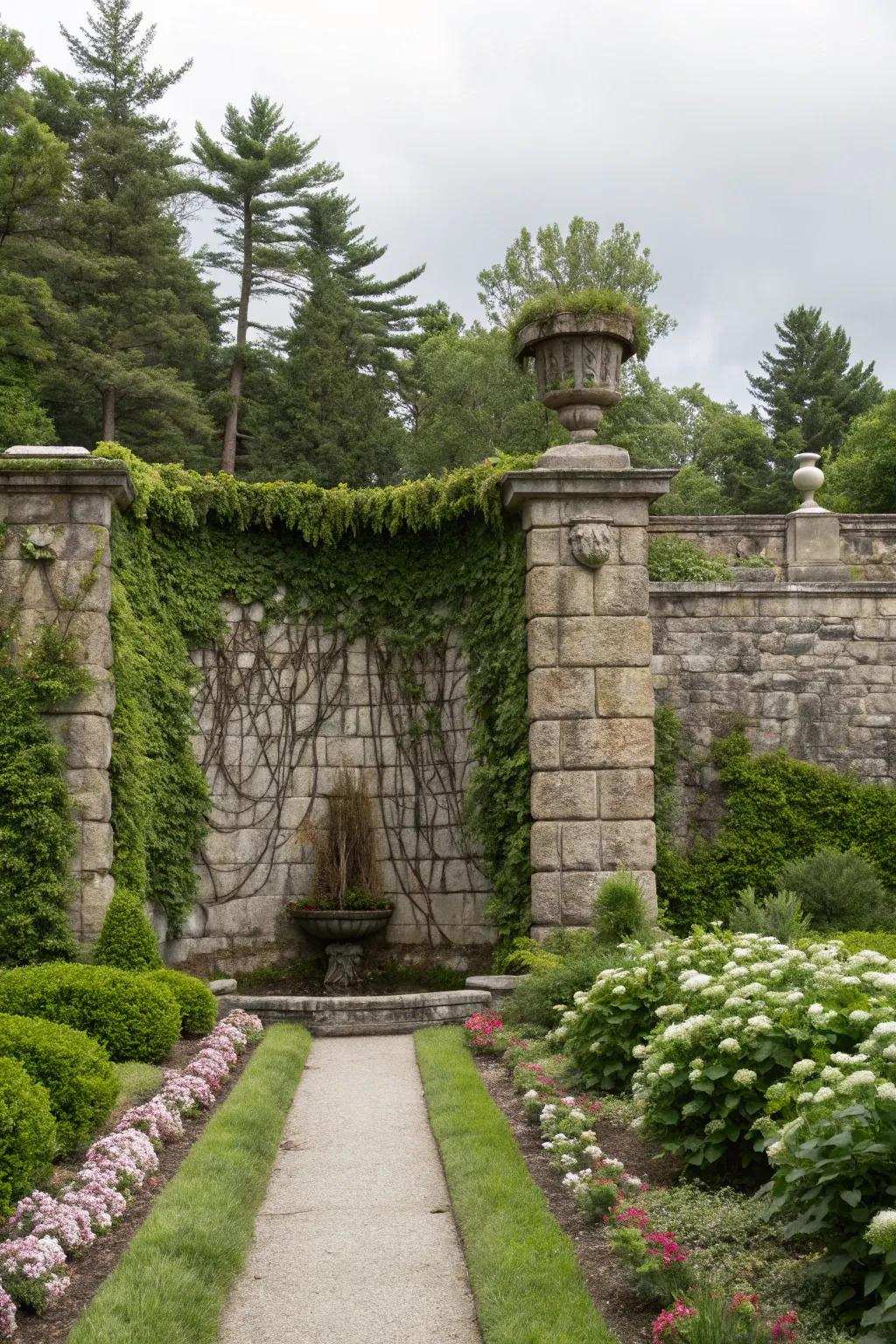 A dramatic rock highlight wall that commands attention.