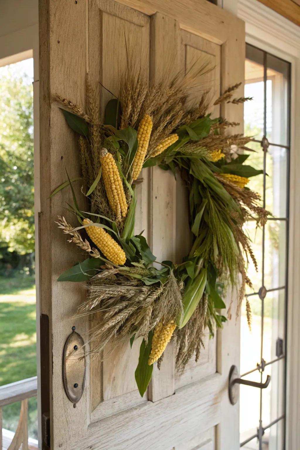 A harvest circle, revering rustic farm existence.