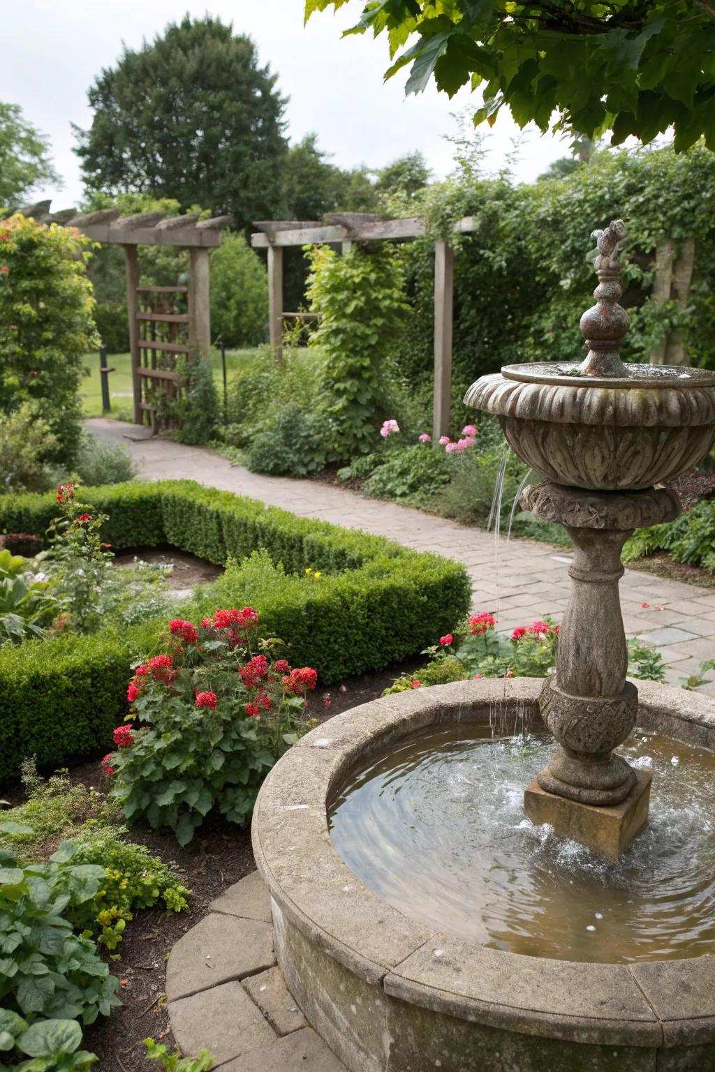 A hydro feature introducing peace and aesthetics to open-air spaces.