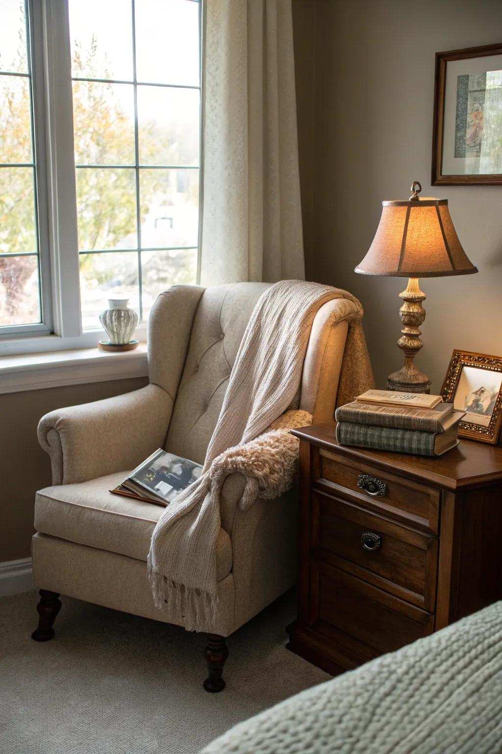 A lounge space adds versatility and appeal.