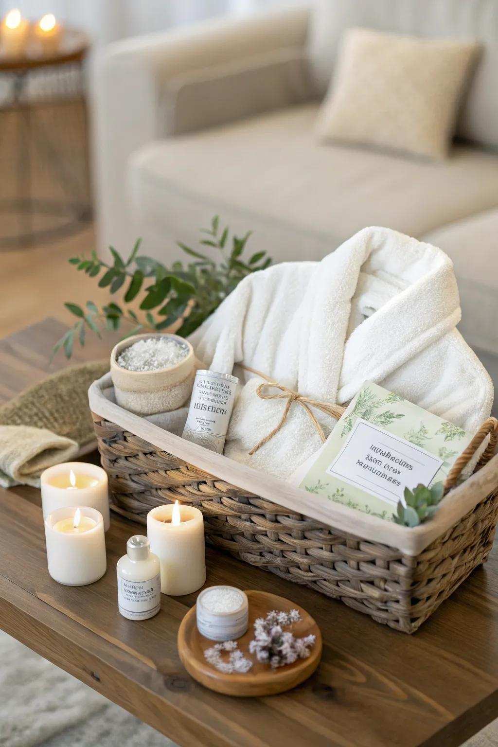 A personalized present set makes for a considerate and pampering shock.