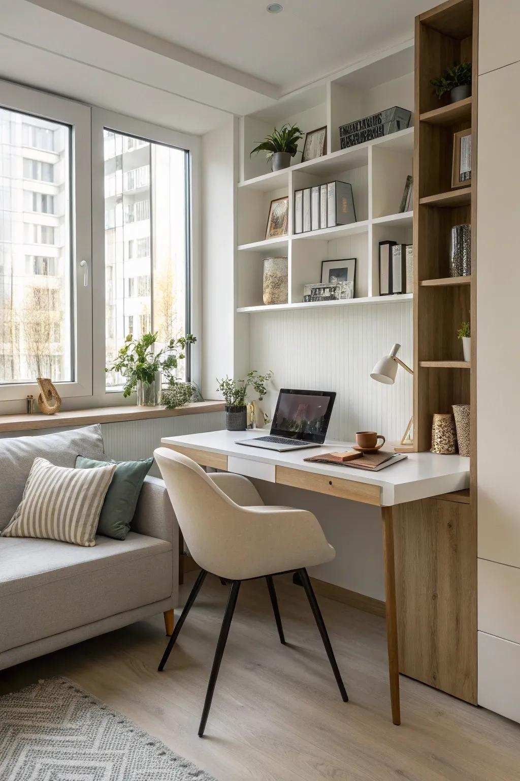 A simple design helps a stress-free and focused area.