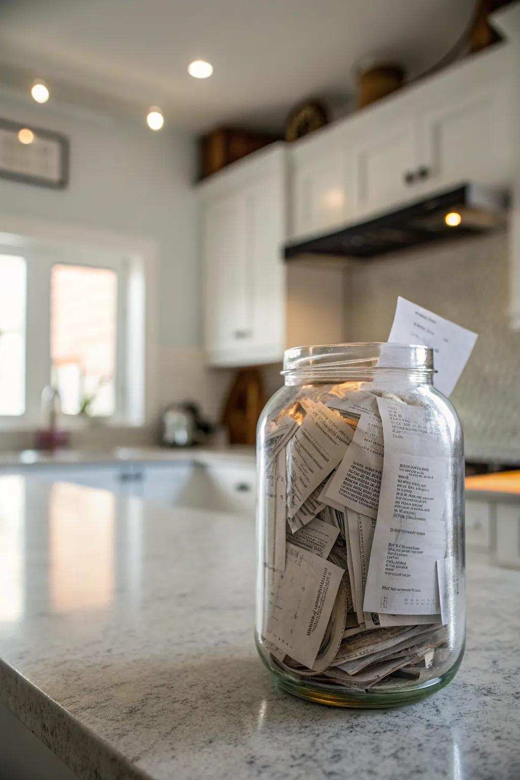 A simple method for collecting and managing receipts.