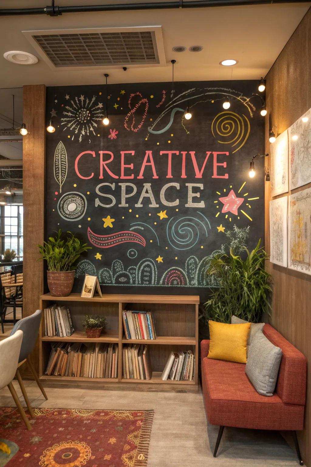 A slate setting lets creativity shine in each picture.