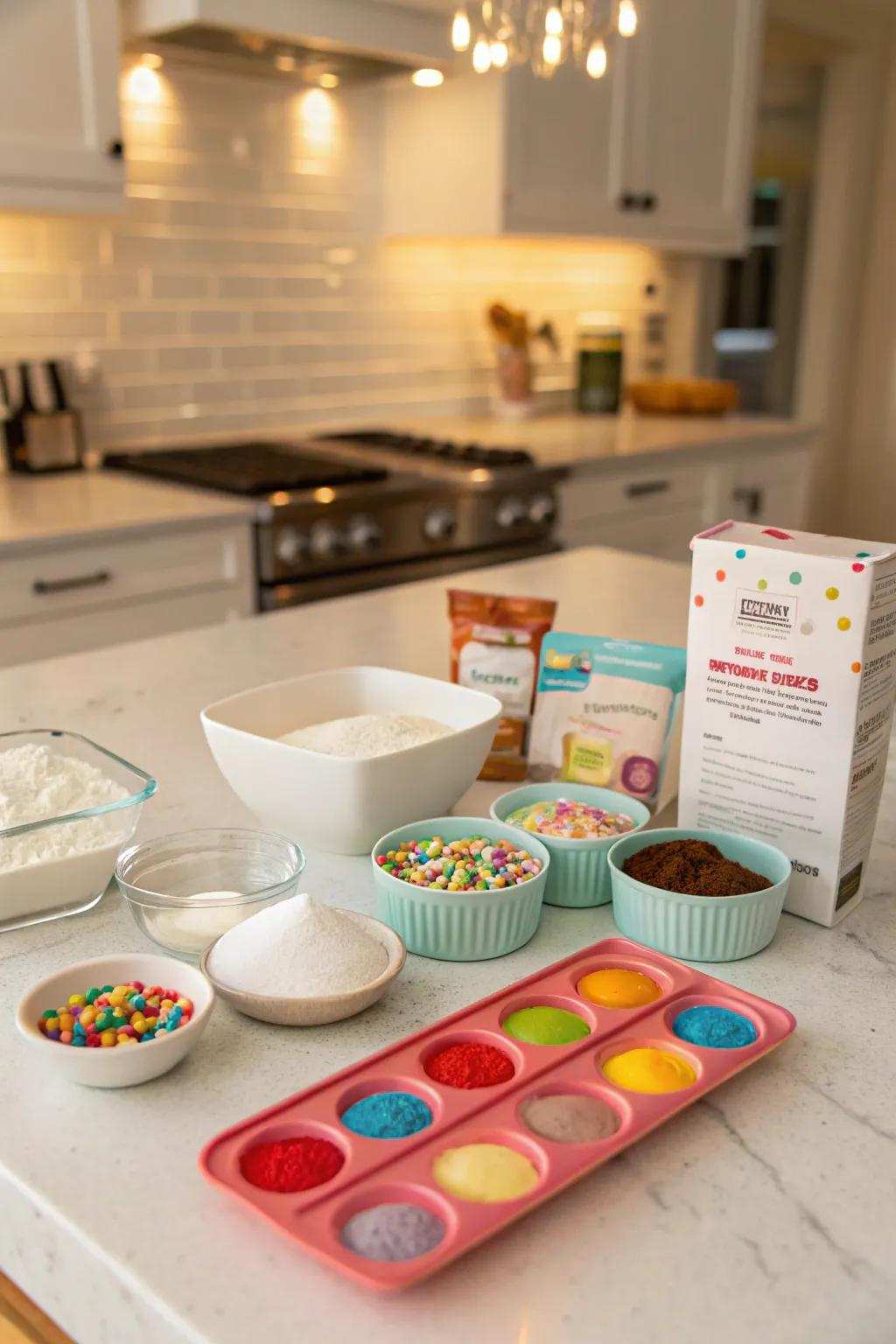 A sweet treat with a craft dessert creation.