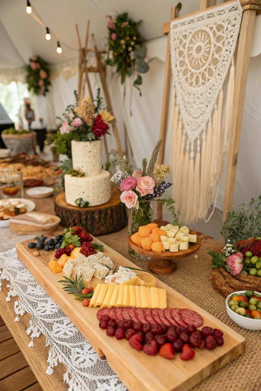 A themed food counter is a success for relaxed dining.