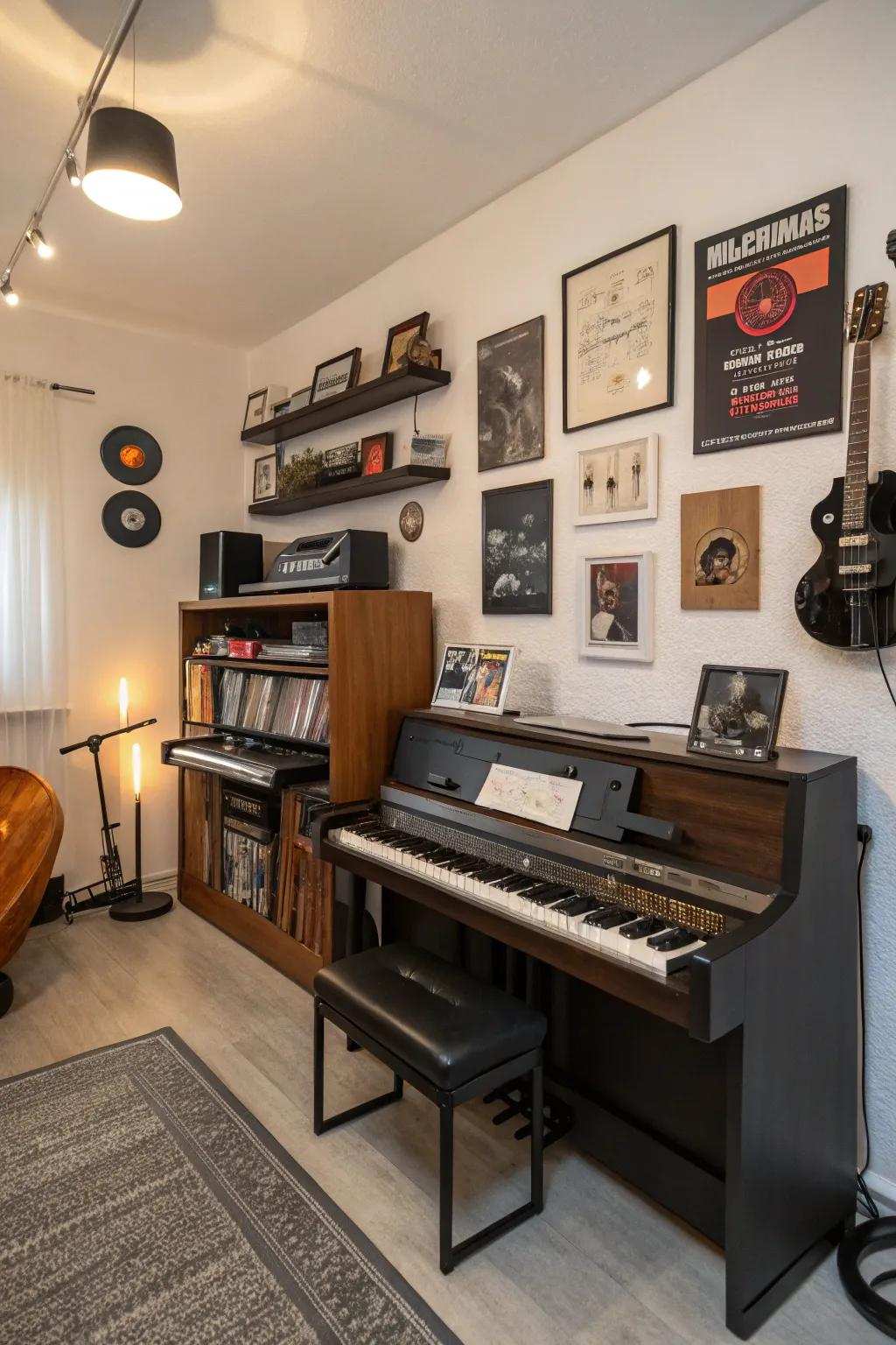 A timeless and intriguing space is produced by a fusion of styles.