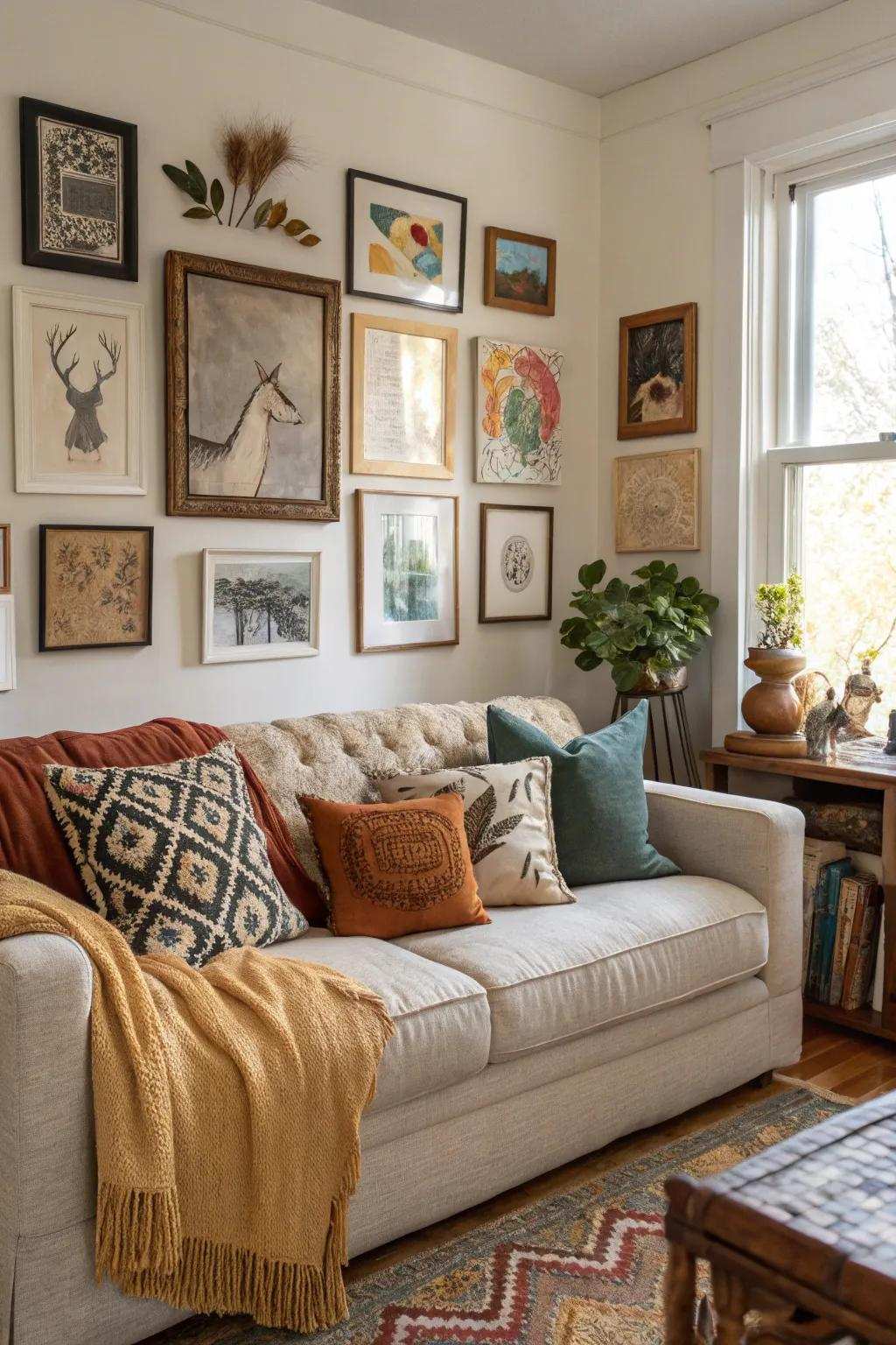 A varied assortment imparts a vibrant and lively vibe.
