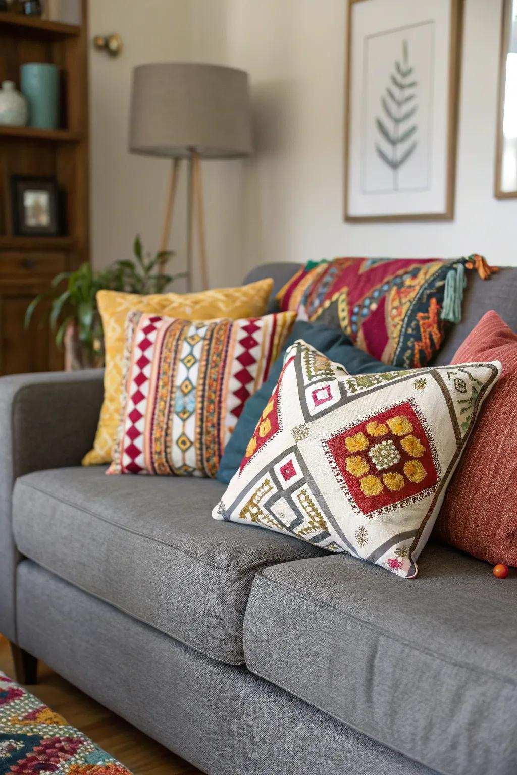 A varied combination displays individual flair and originality.