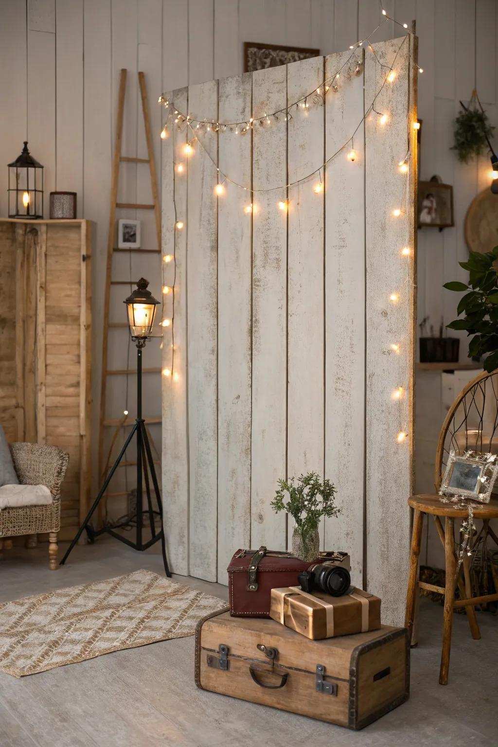 A warm and pleasant rustic arrangement perfect for capturing timeless memories.