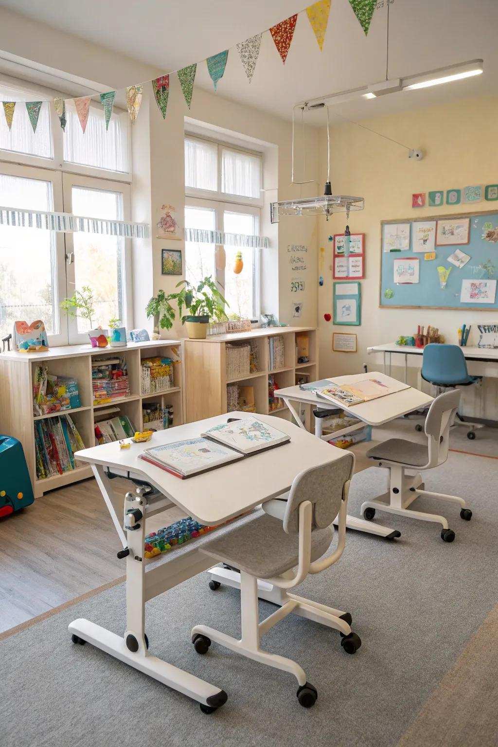 Adaptable learning settings adjust according to evolving requirements.