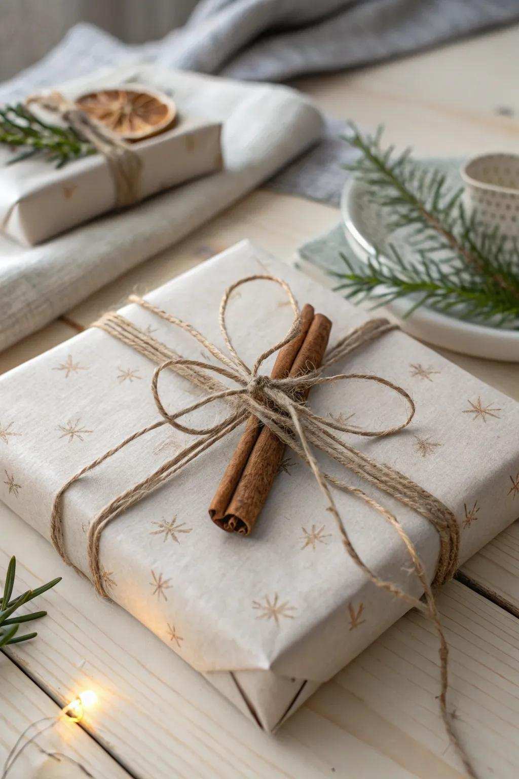 Add a bit of warmth and beauty to your gifts with a simple flavor stick beauty. Ideal for a festive, fragrant finish!