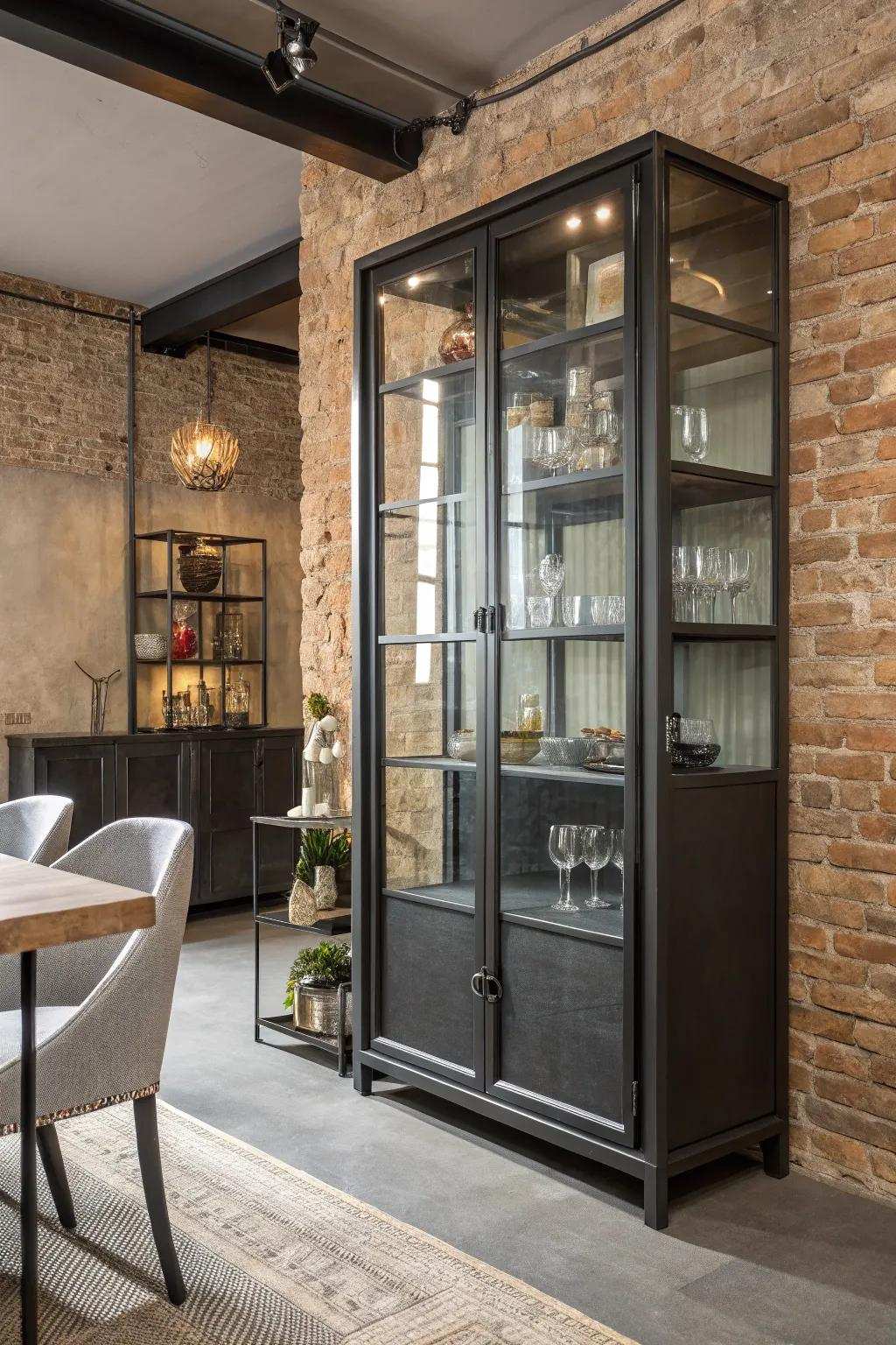 Add a modern edge with crystal and steel.