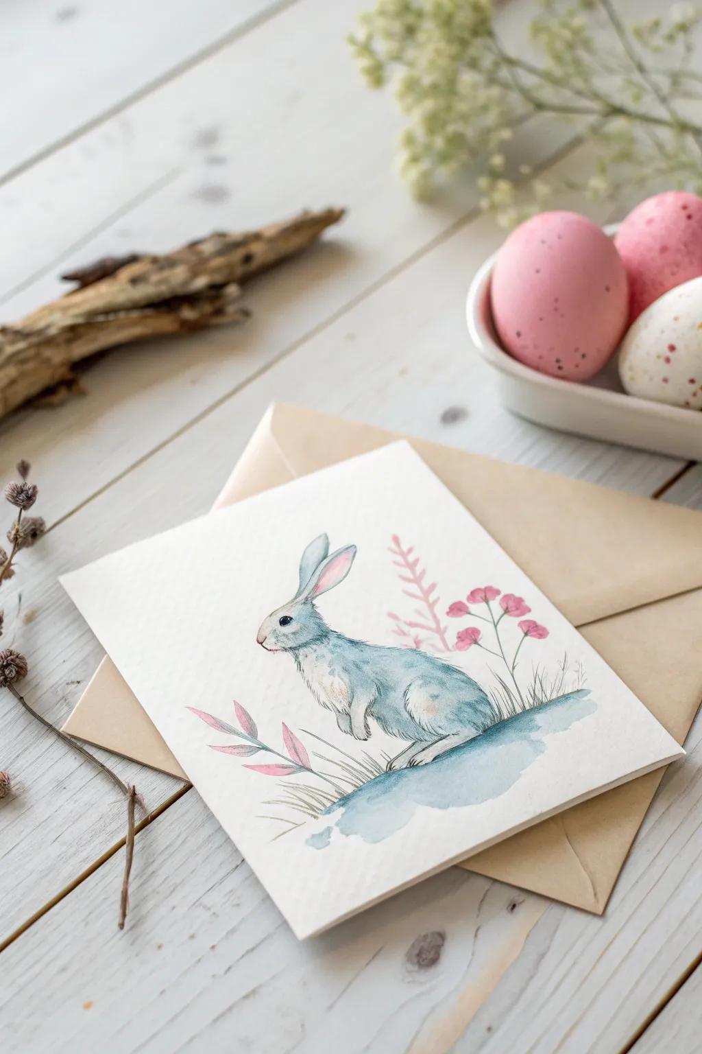 Add a playful pop-up surprise to your Easter cards for a touch of elegant whimsy.