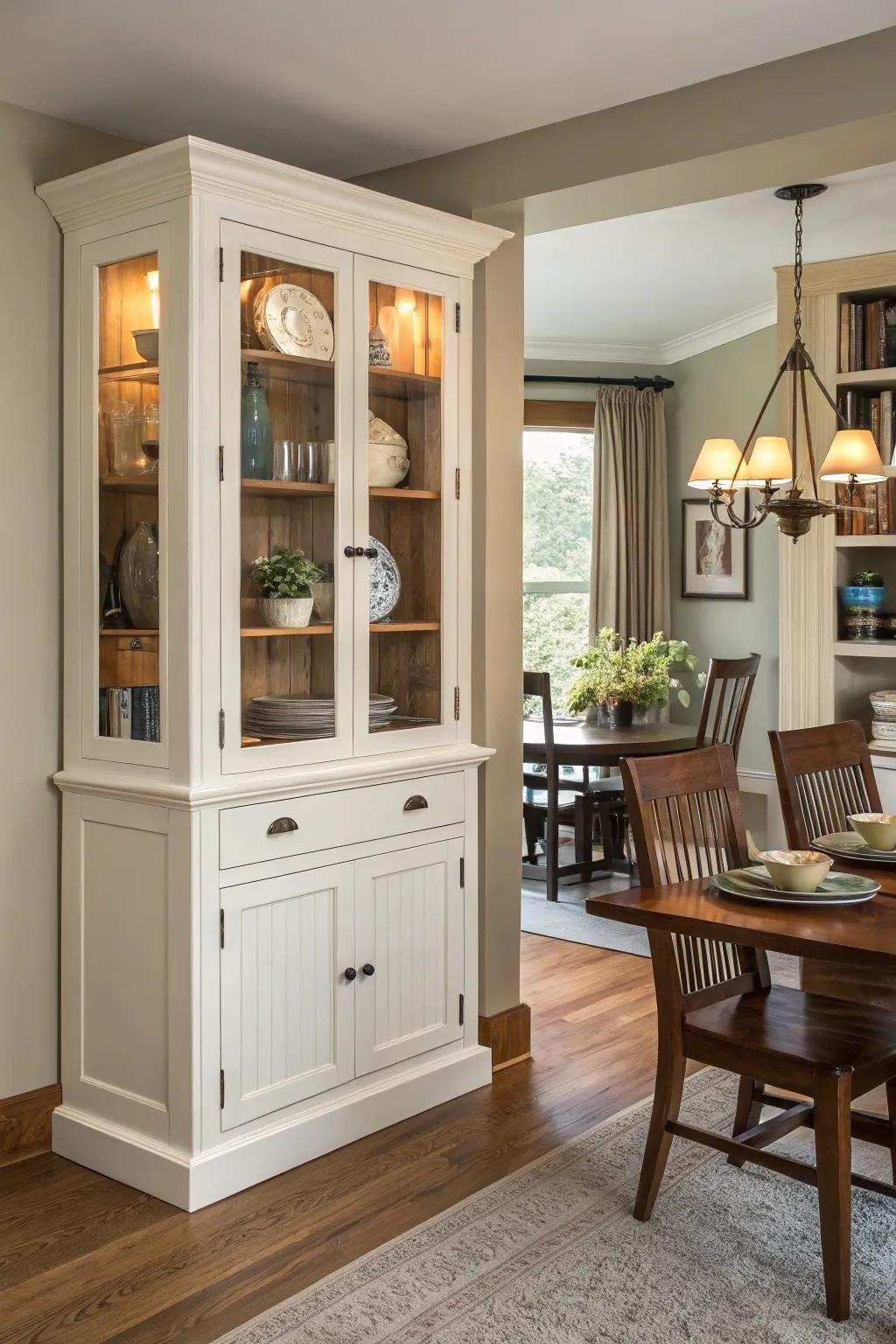 Add interest by using an asymmetrical unit design.