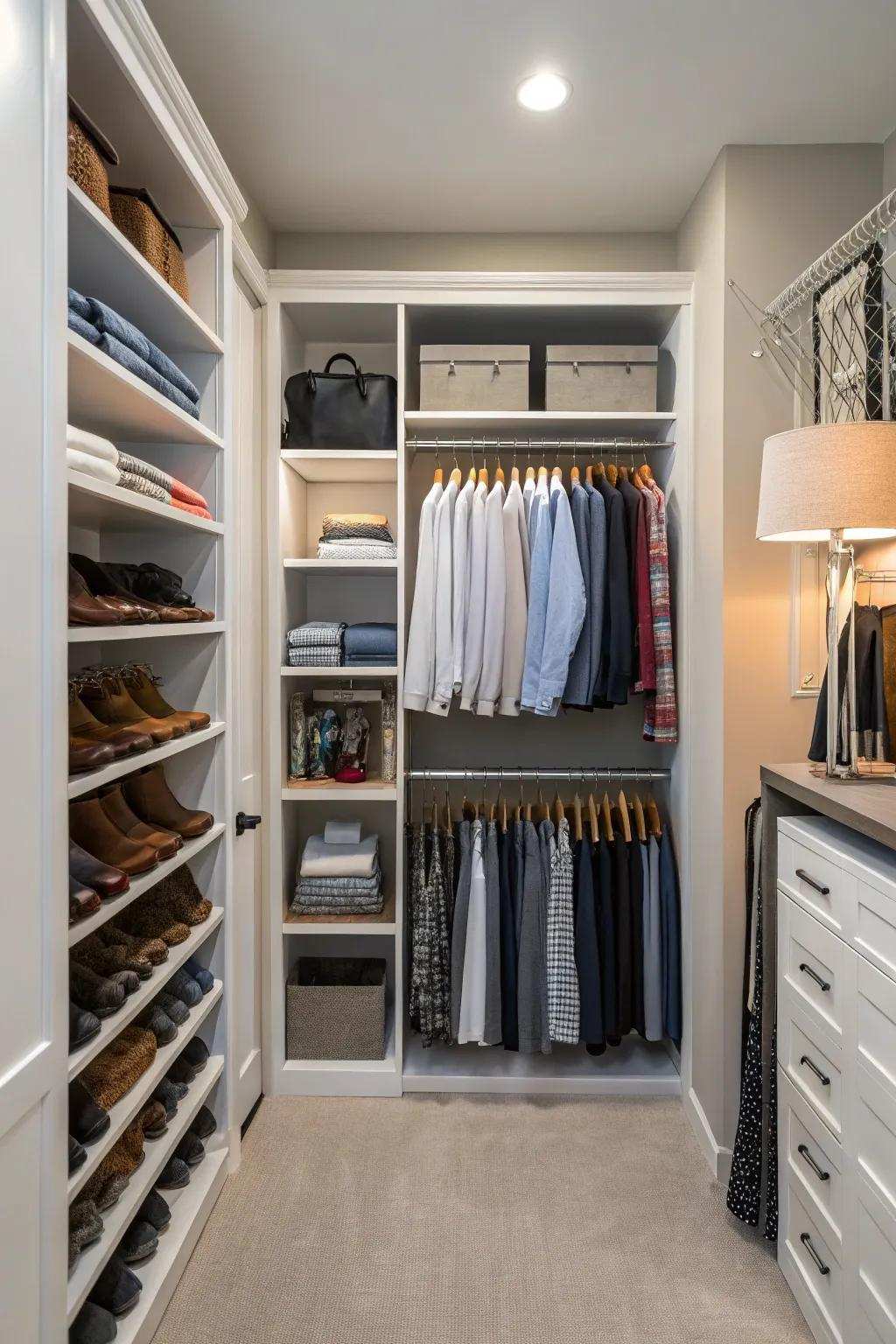 Adjustable shelving that evolves with your needs.