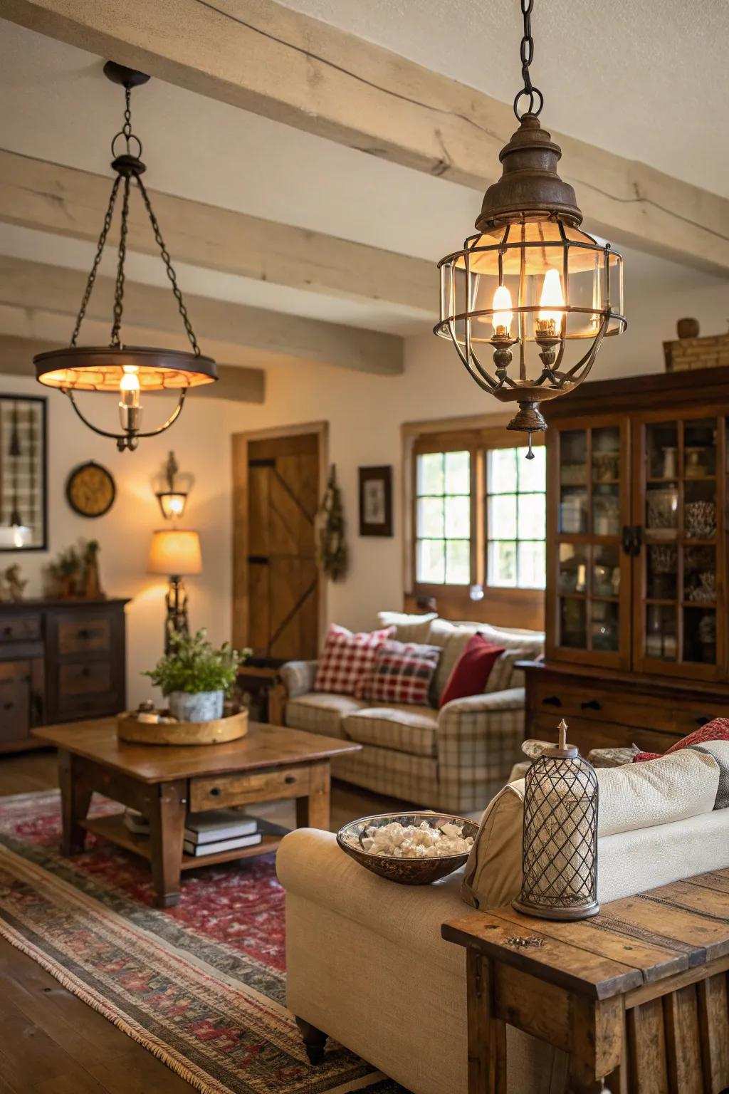 Affordable lighting can change the feel of your space.