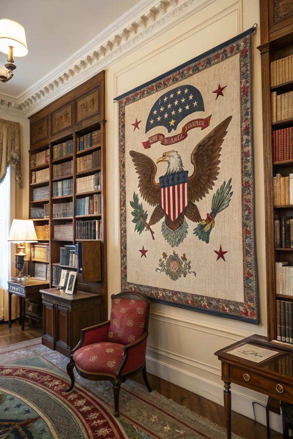 American bird design for a strong statement.