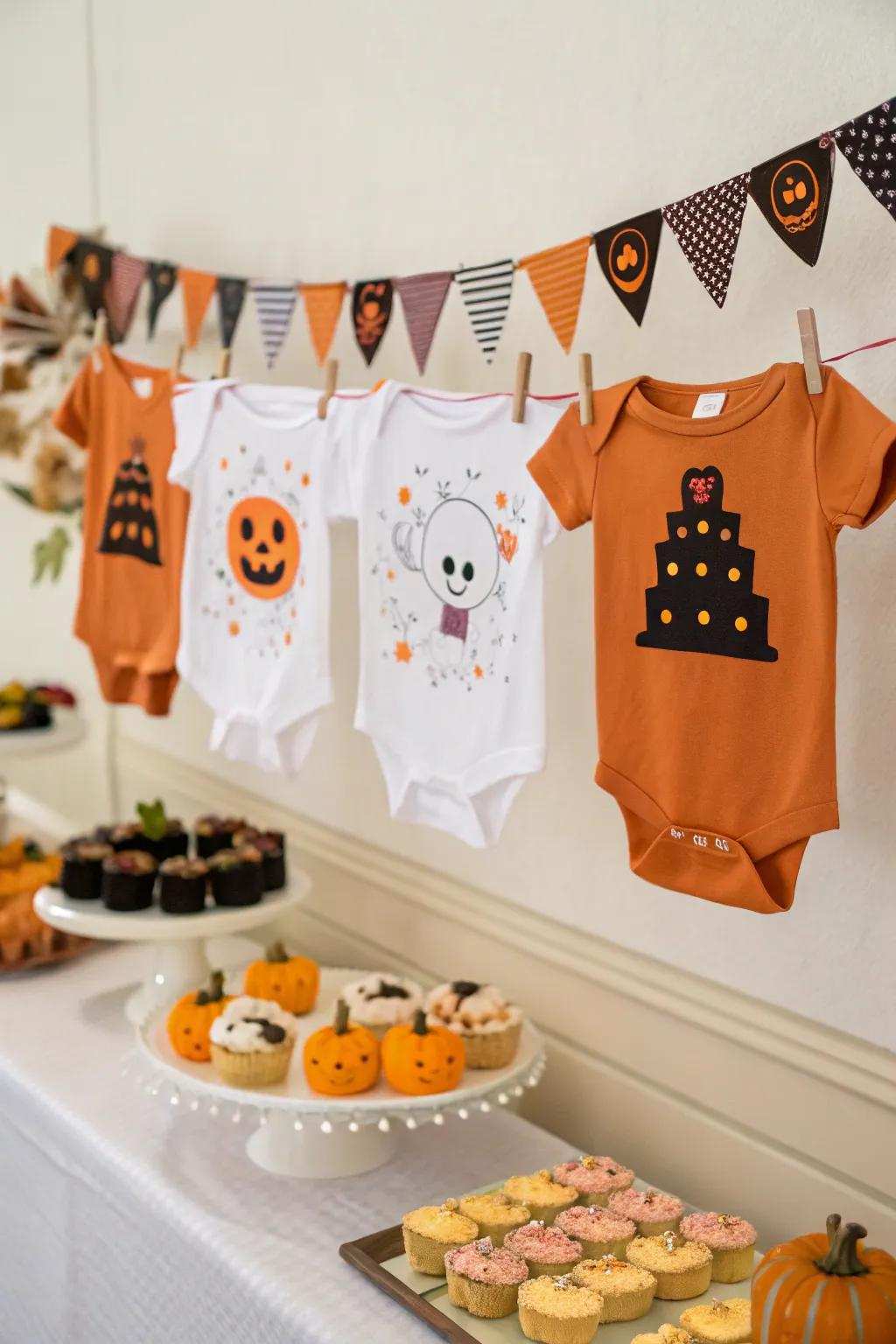 An apparel decor introduces charm and personality to the design.