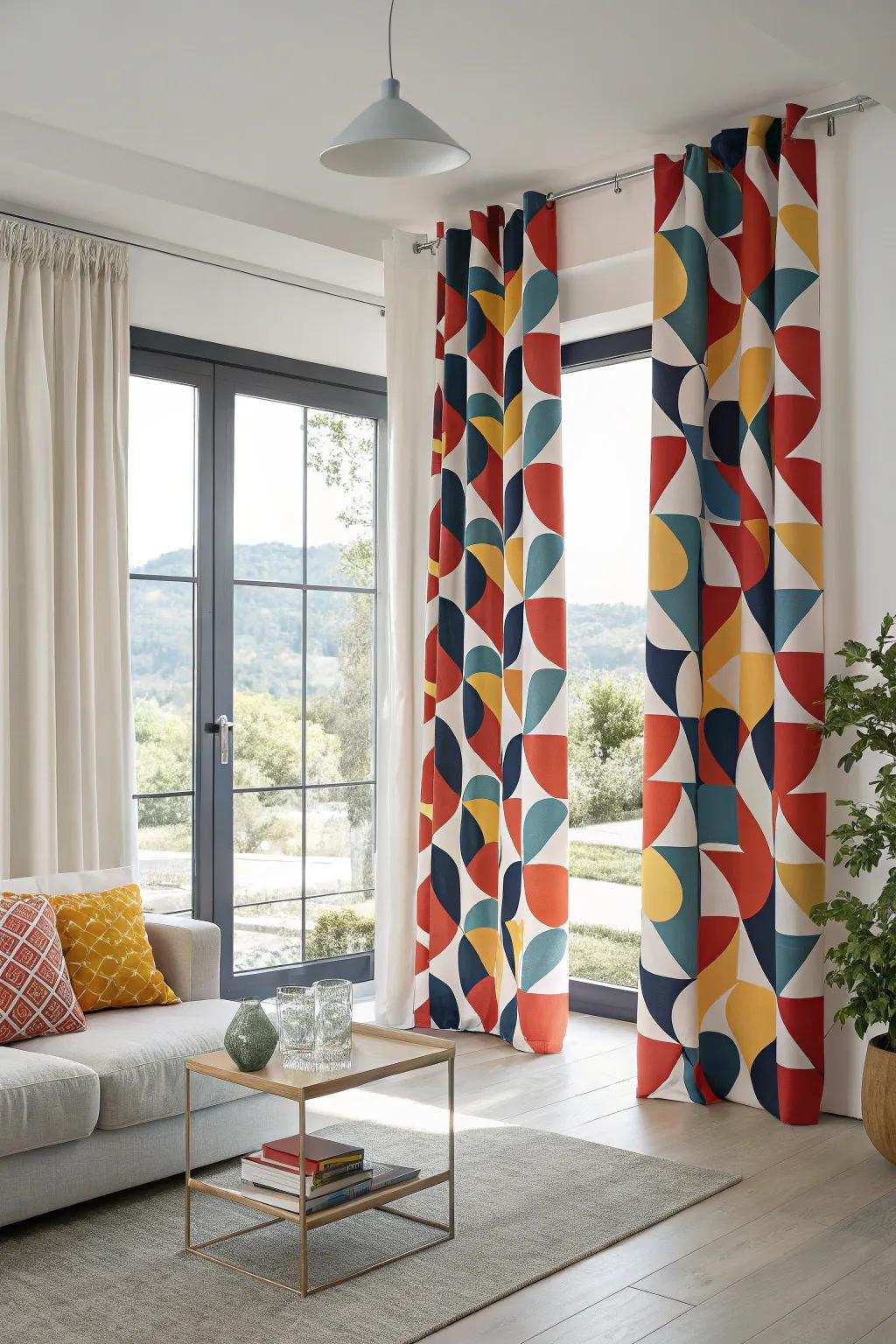 Angular designs lend a modern flair to decor.
