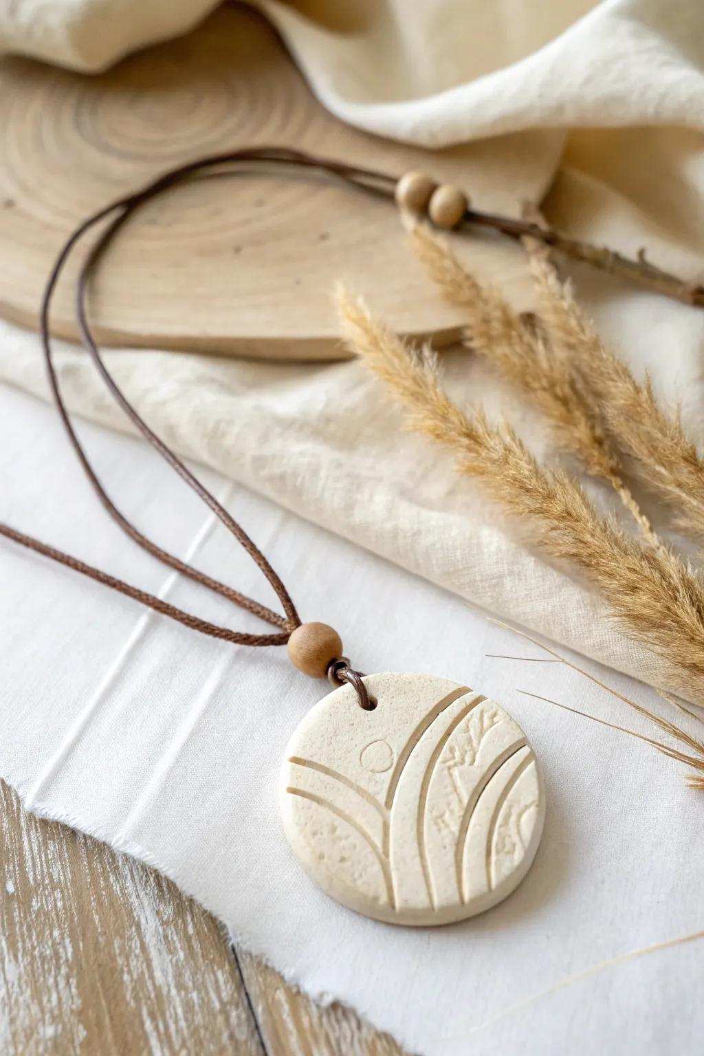 Appreciate simplicity with this handmade clay charm, the best understated appeal for an effortlessly stylish aesthetic.