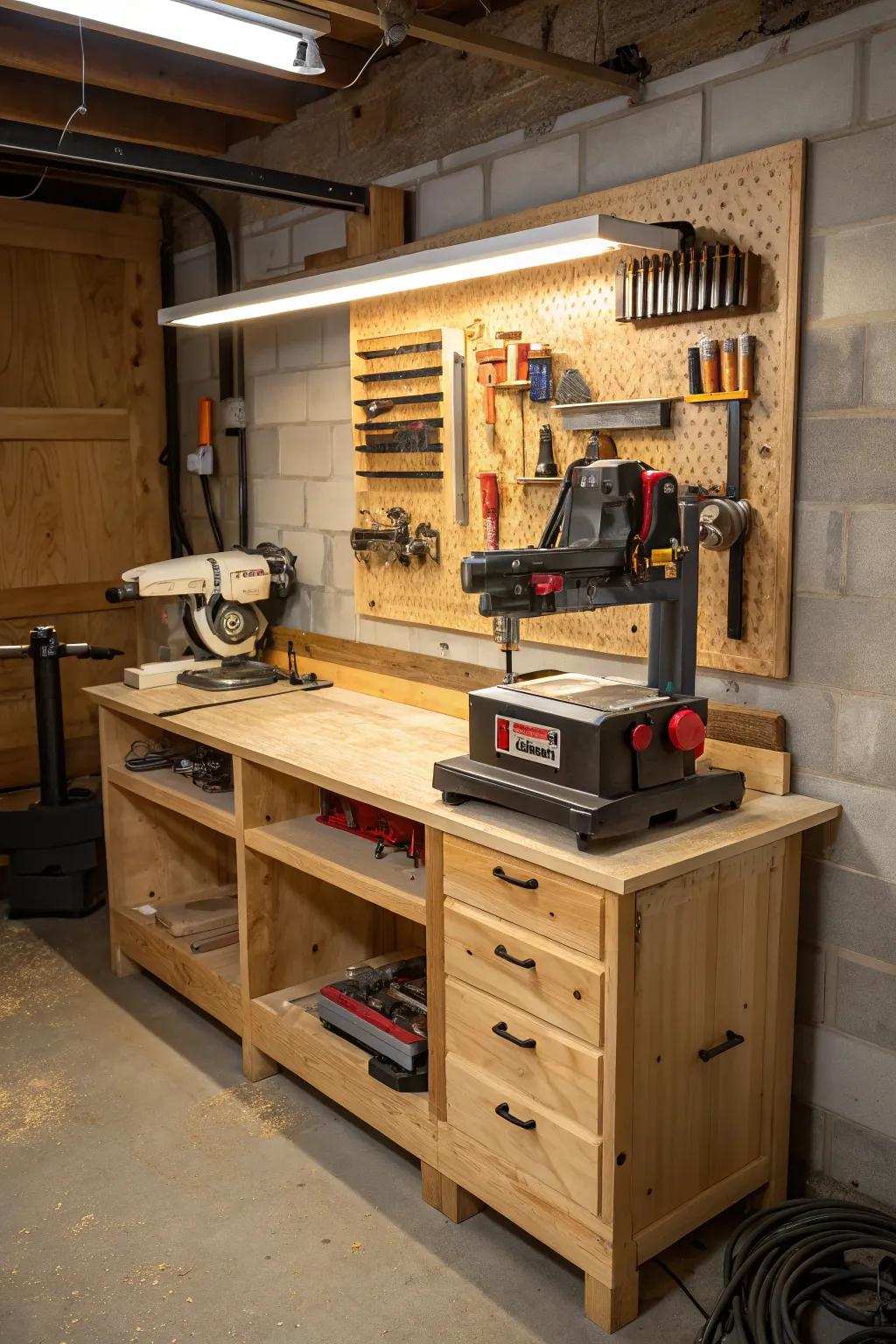 Artistry at its zenith: An ideal arrangement for the committed woodworker.
