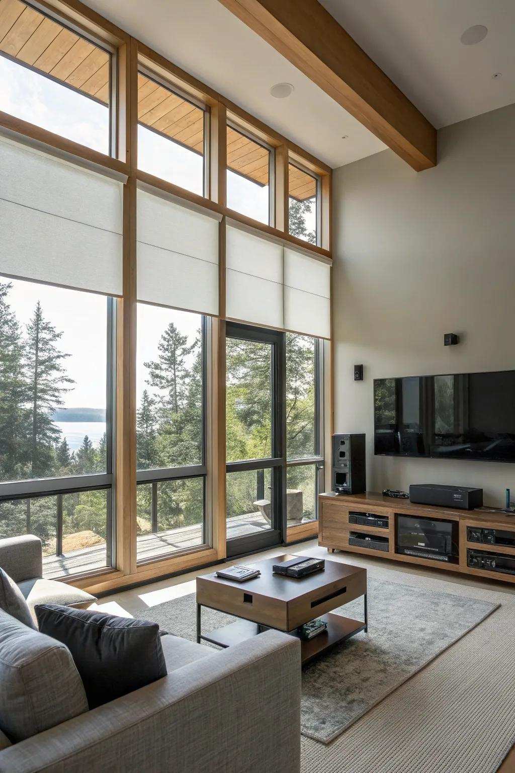 Automated dressings offer convenience and modernity to casement windows.