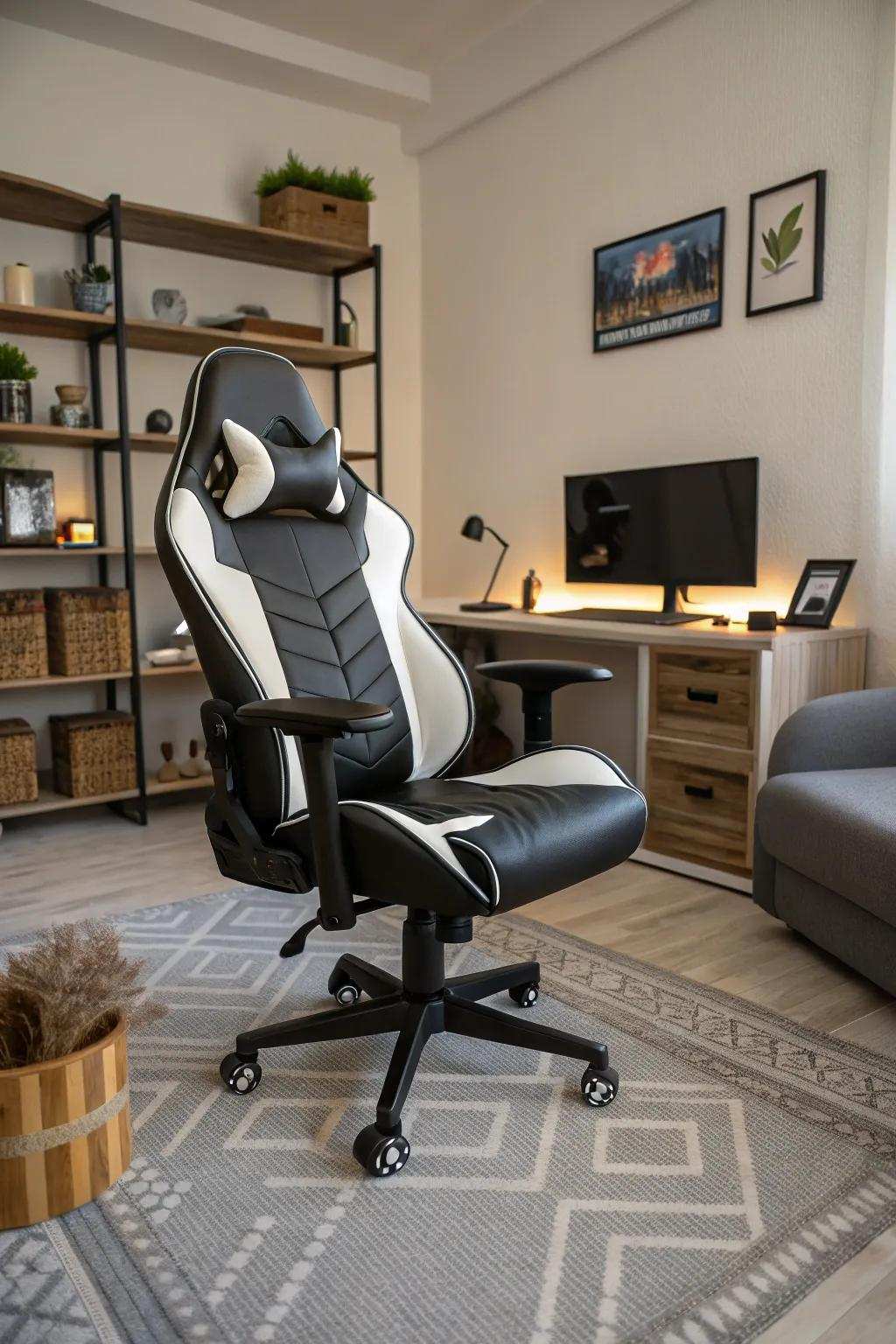 Balance and proportion create a harmonious gaming space.