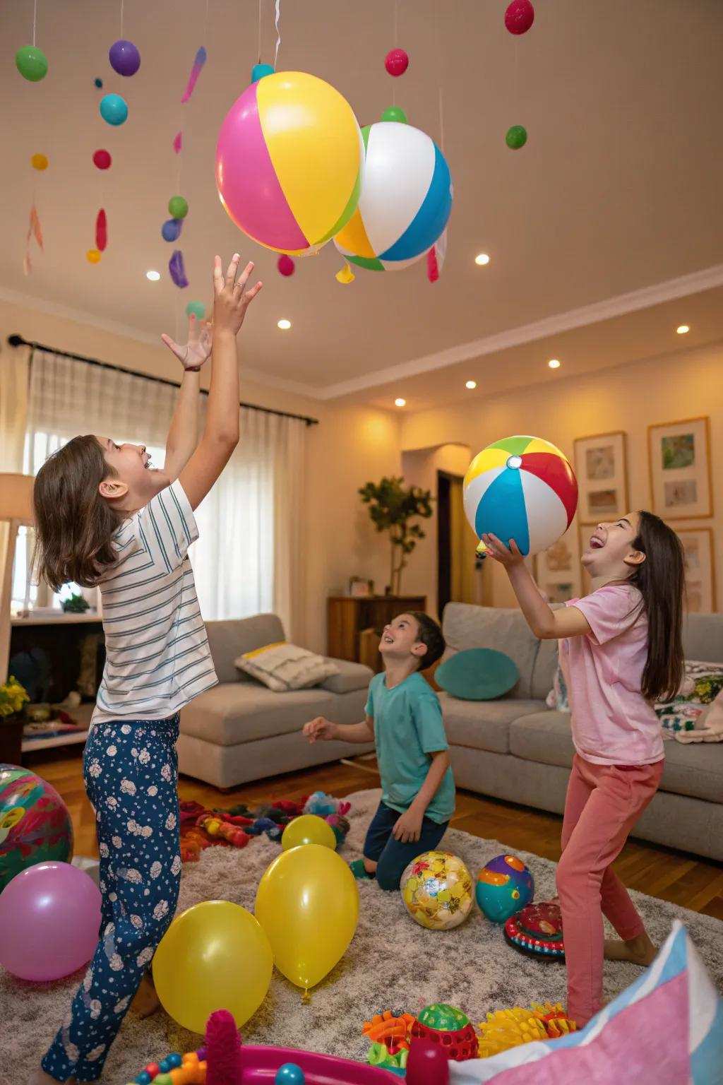 Balloon sports bring energy and fun indoors.