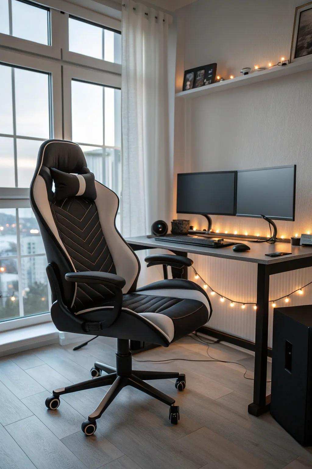 Be seated comfortably with a chair designed to support your gaming habits.