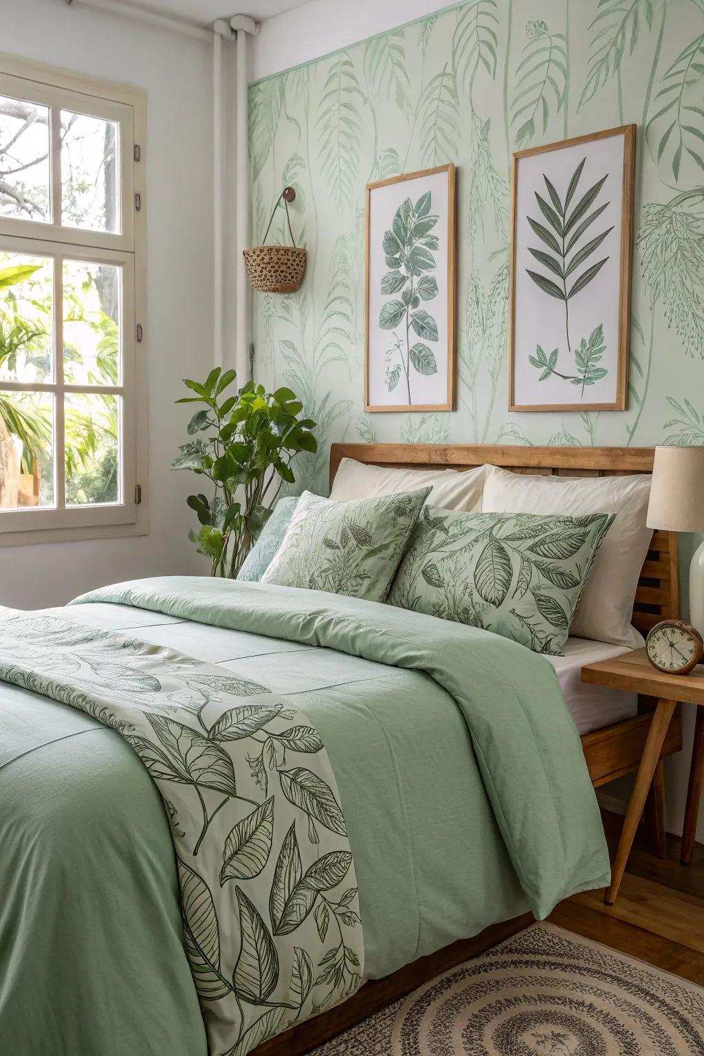 Botanical prints will freshen up your space.