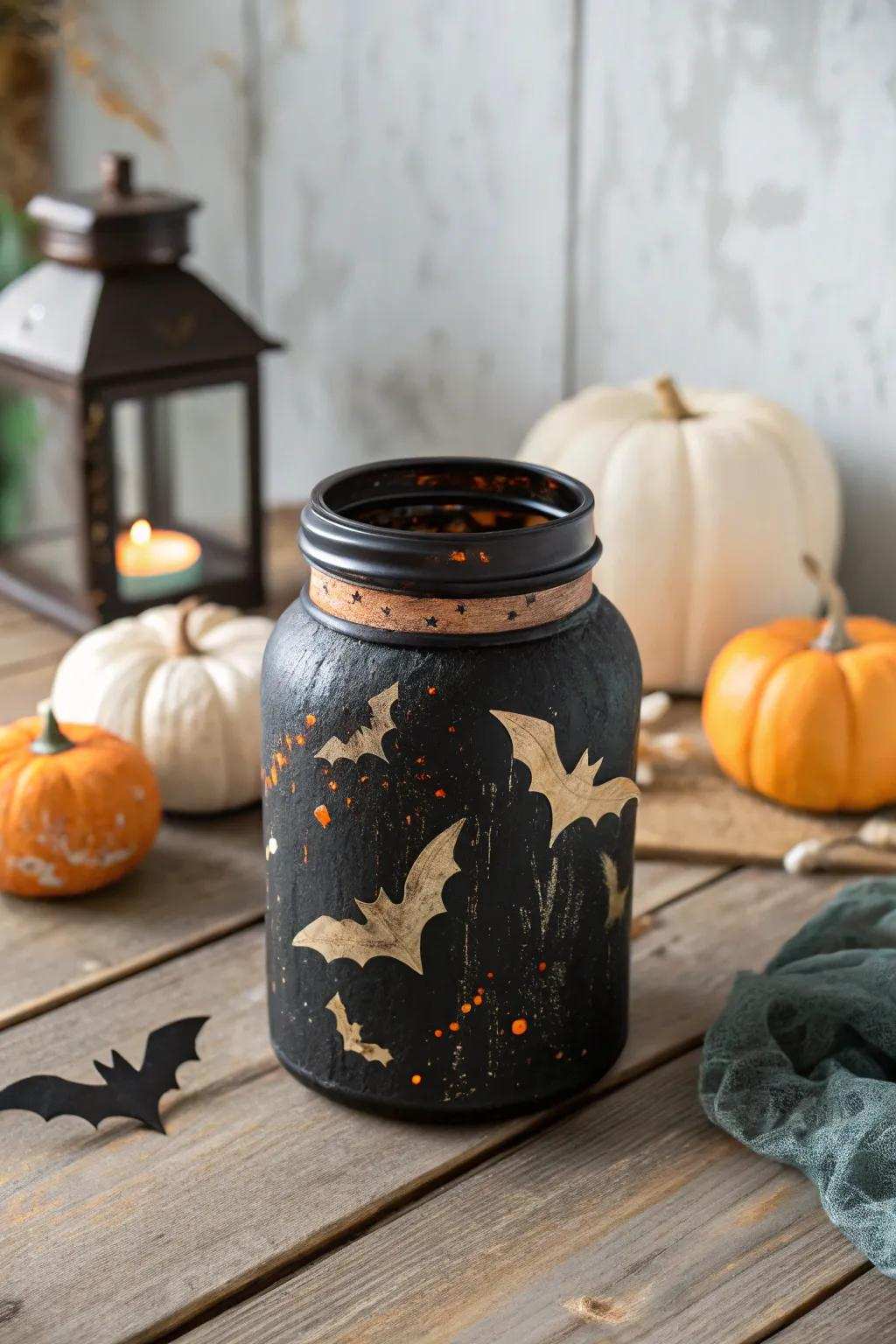 Brighten up your Halloween with a DIY candy vessel that exudes both spookiness and style! 🎃✨