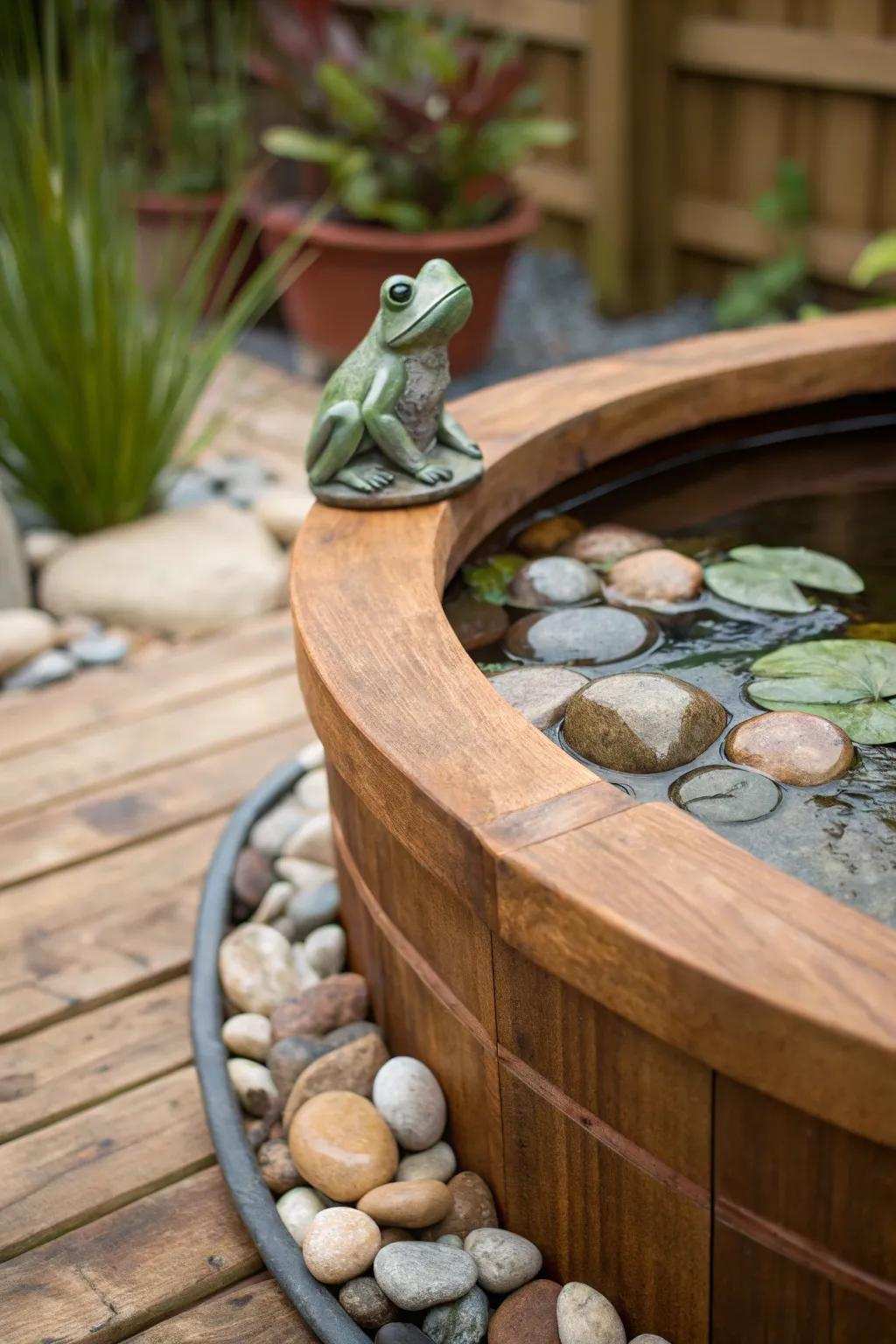 Bring character to your pond with amusing and charming highlights.