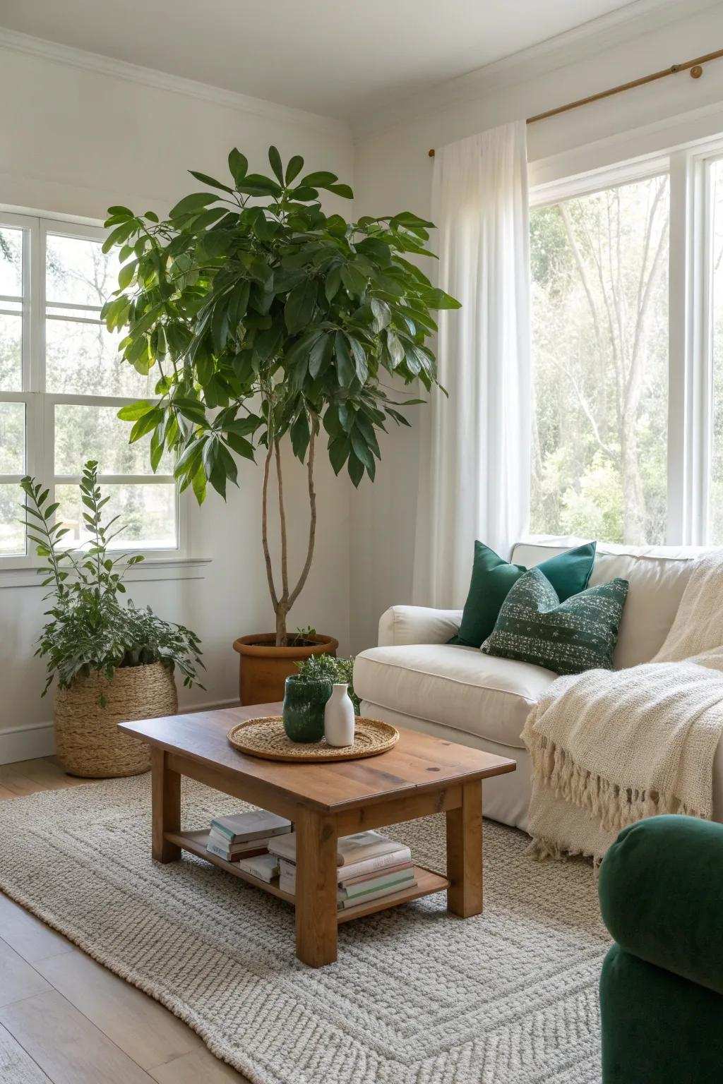 Bring nature indoors with rich greenery. ๐ฟ #PlantLovers #NaturalDecor #GreenHome