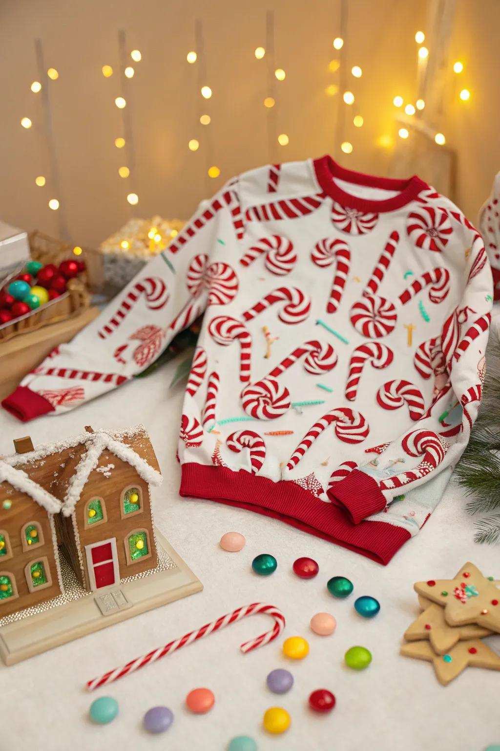Candy stick mayhem for a sweet holiday twist.