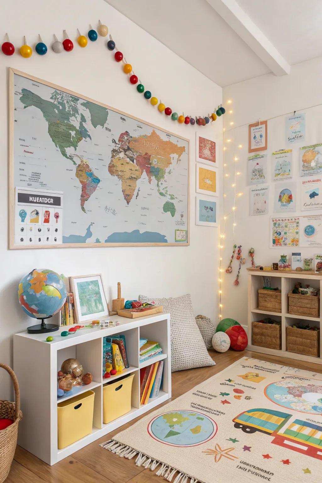 Captivating wall artwork spurs inquisitiveness alongside education.