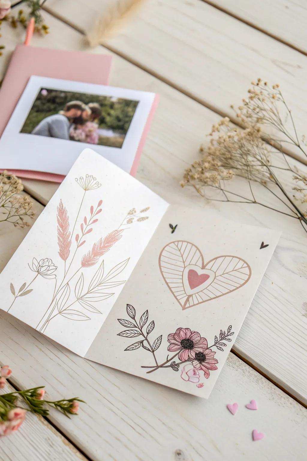 Capture affection and recollections in a beautifully crafted Valentine's note.