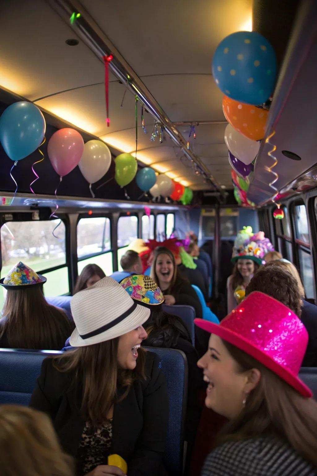 Celebration novelty headwear gives a playful and festive touch.