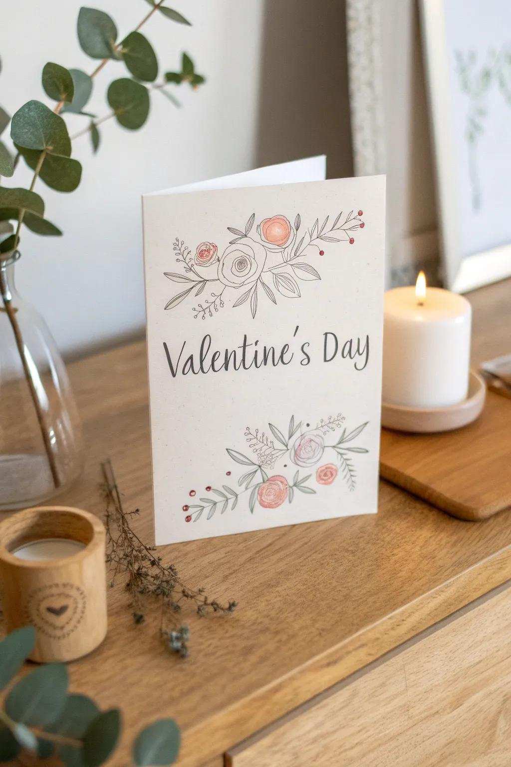 Charm your Valentine using a pun-tastic card that blends humor and heartfelt simplicity.