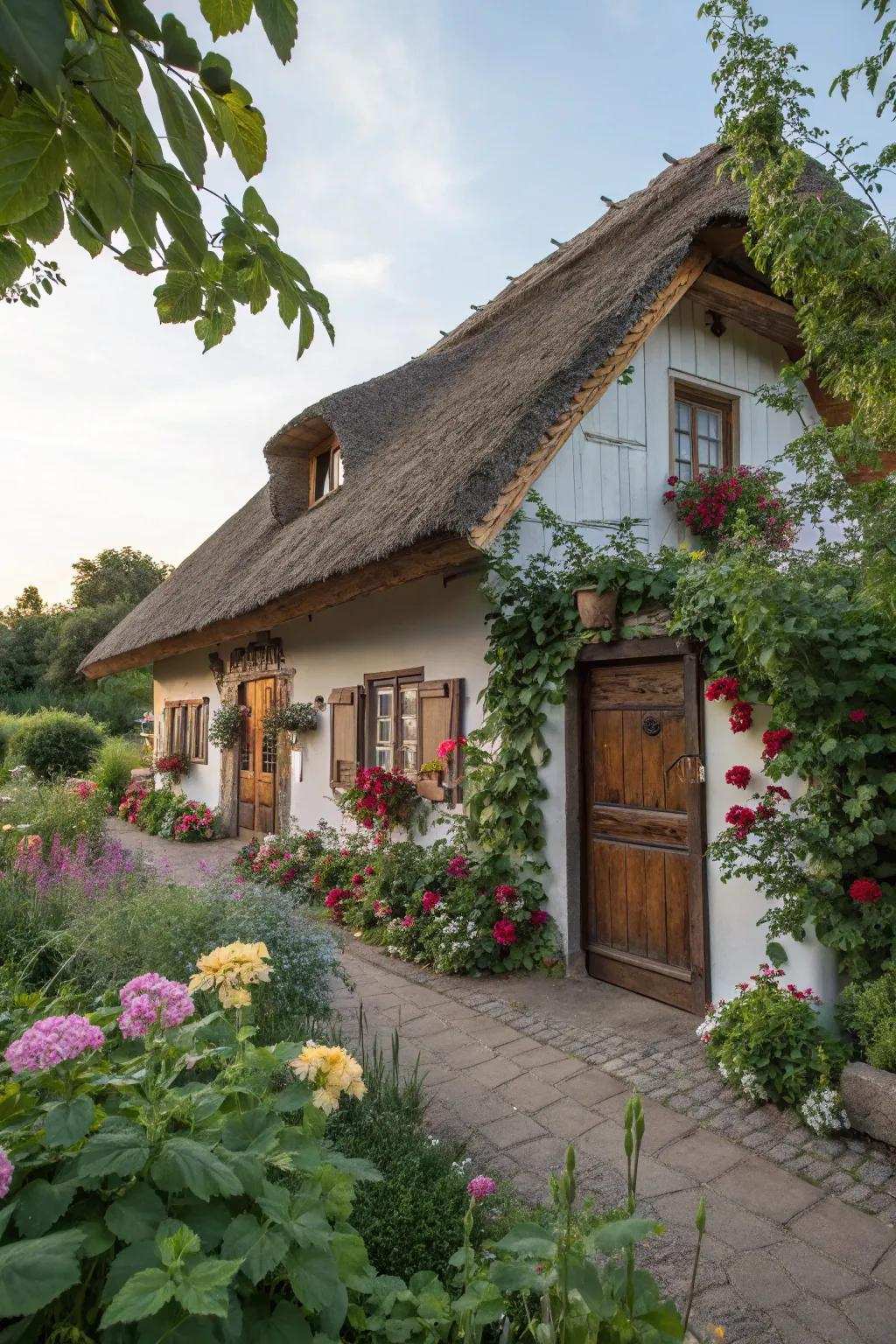 Charming barns exude charm and a cozy atmosphere.