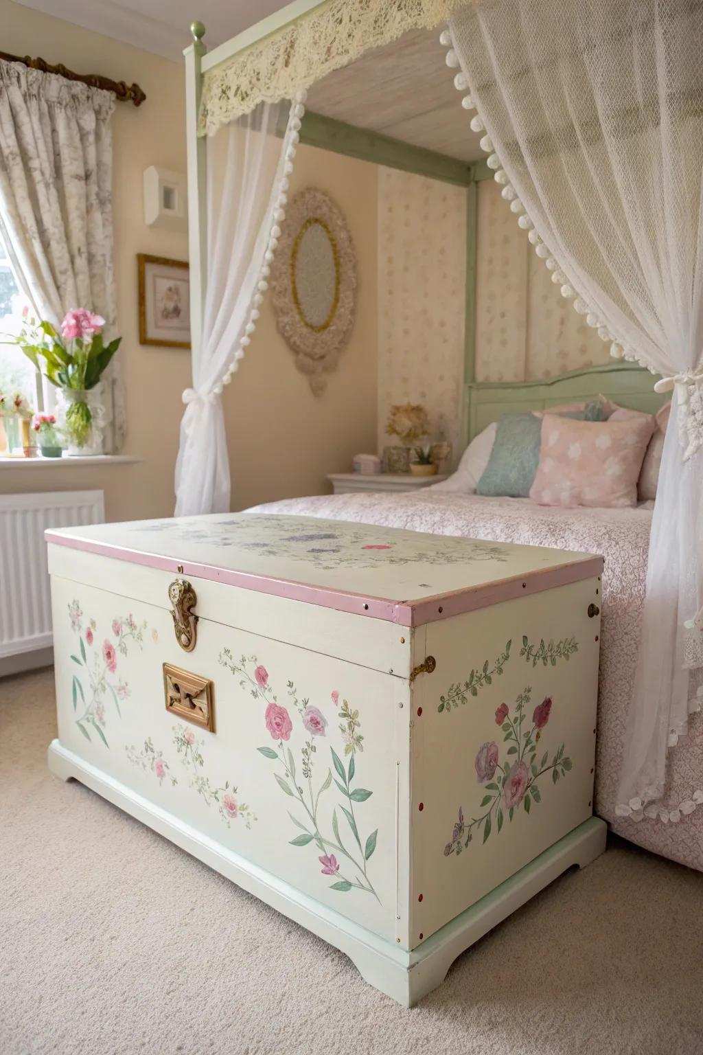 Charming small home charm with soft pastel hues.