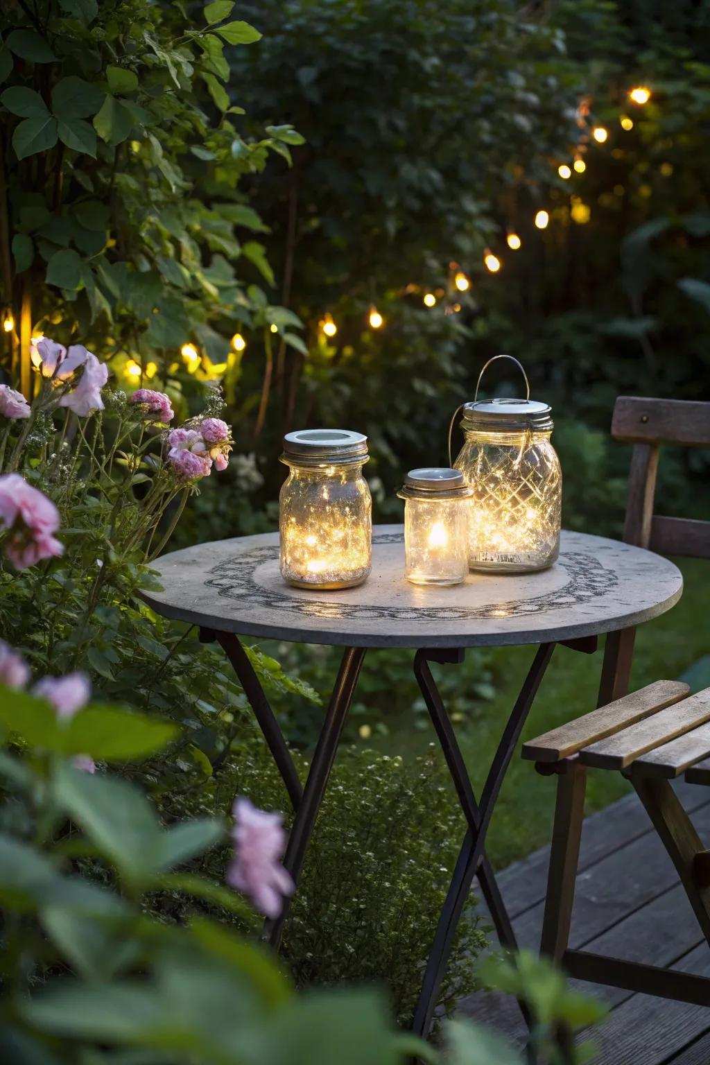 Charming solar firefly vessels emulate nature's magic.