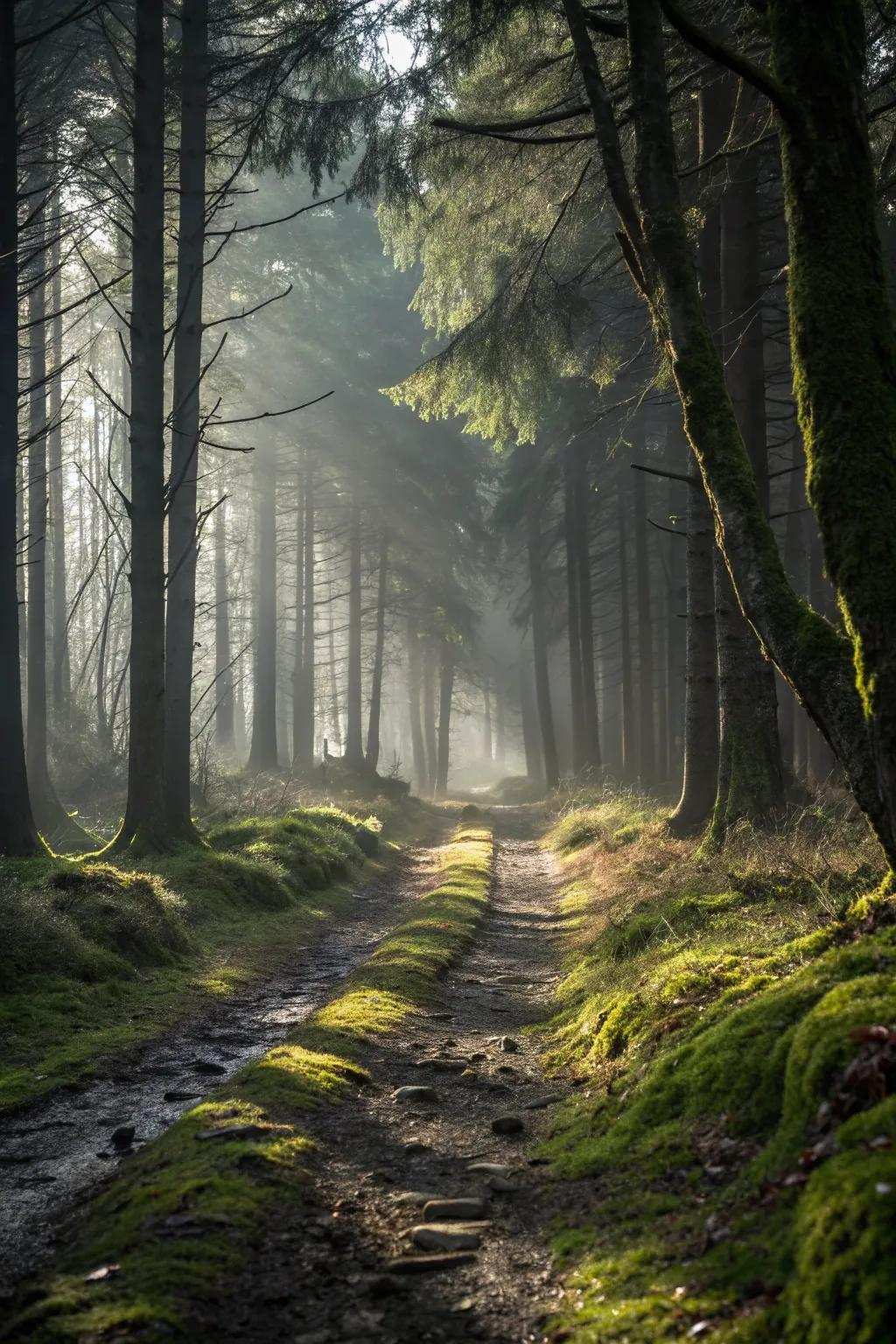 Chilling soundscapes echo through the forest trail.
