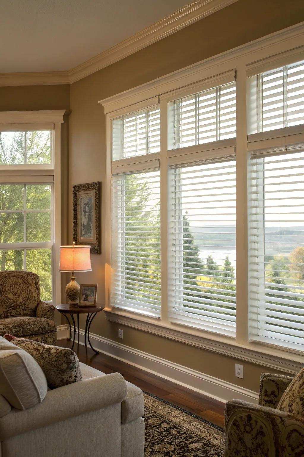 Classic dressings add to the enduring beauty of casement windows.