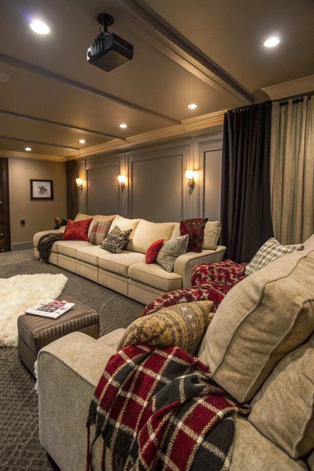 Comforting features make your theater more inviting.